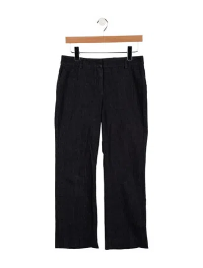Pre-owned Akris Mid-rise Straight Leg Jeans In Blue