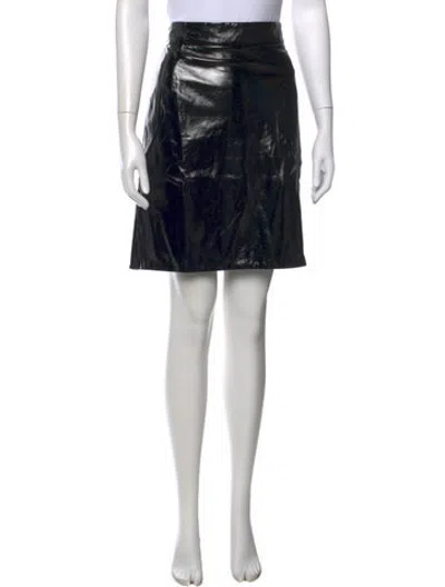 Pre-owned Akris Mini Skirt W/ Tags In Black