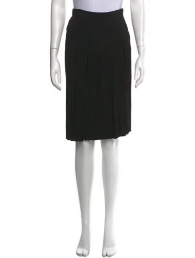 Pre-owned Akris Nylon Knee-length Skirt In Black