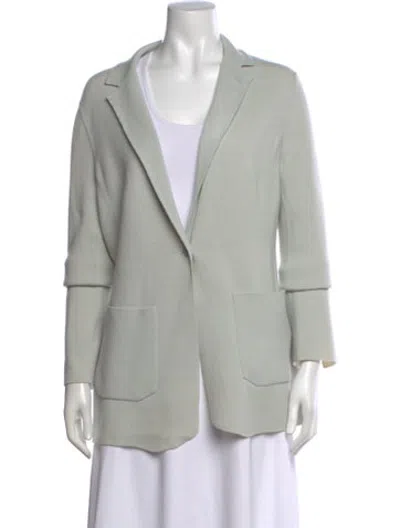 Pre-owned Akris Open Front Sweater In Grey