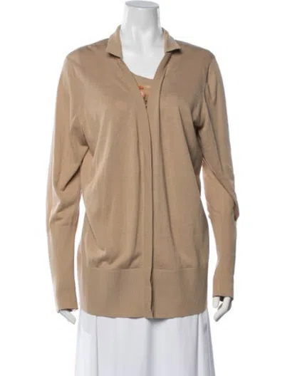 Pre-owned Akris Punto Cardigan Set Graphic Print Set In Neutrals