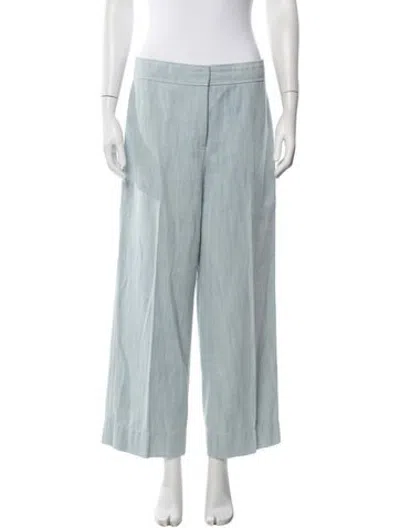 Pre-owned Akris Punto Wide Leg Pants In Blue
