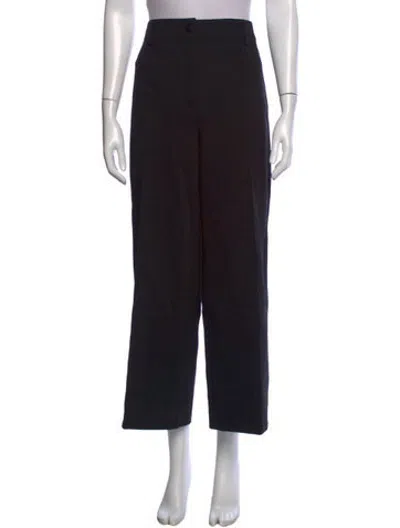 Pre-owned Akris Punto Wide Leg Pants W/ Tags In Black/blue