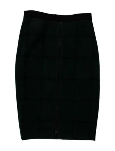 Pre-owned Akris Punto Wool Knee-length Skirt In Green