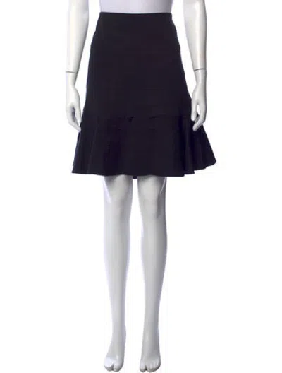 Pre-owned Akris Punto Wool Mini Skirt In Blue