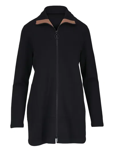 Akris Punto Zip-up Jacket In Black