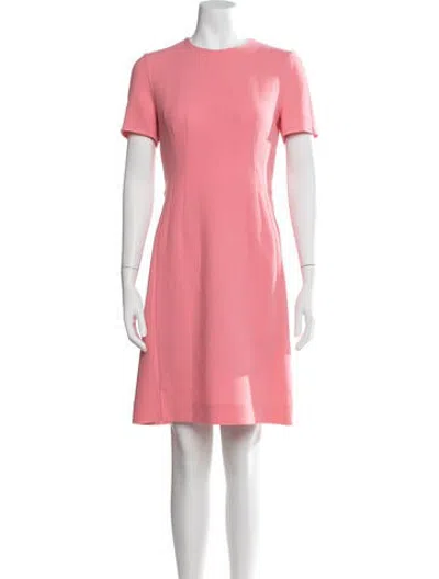 Pre-owned Akris Virgin Wool Mini Dress In Pink