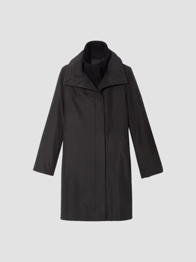 Akris Women's O'neil Double-layer Coat In Black