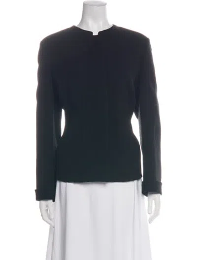 Pre-owned Akris Wool Blazer In Black