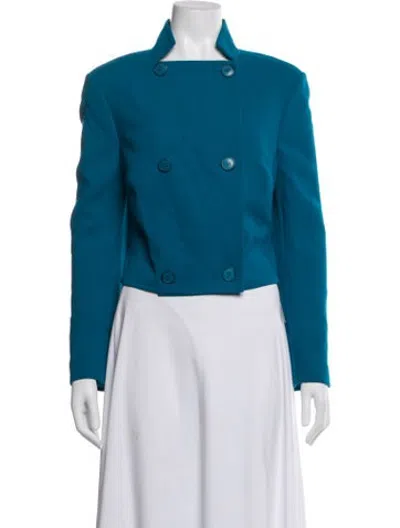 Pre-owned Akris Wool Blazer In Blue