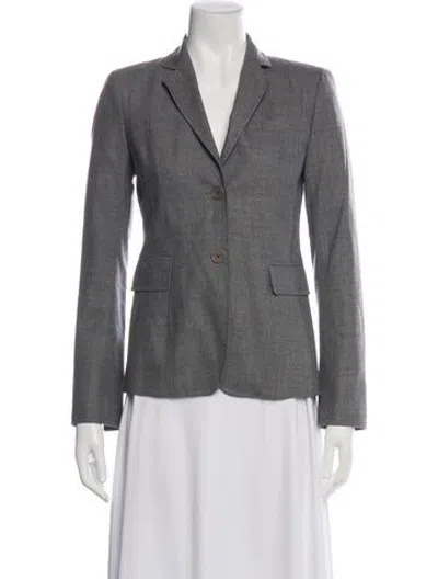 Pre-owned Akris Wool Blazer In Grey