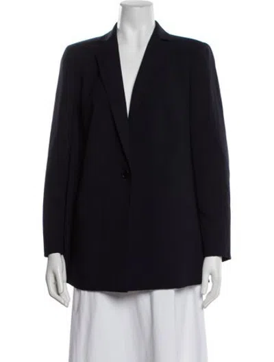 Pre-owned Akris Wool Blazer W/ Tags In Blue