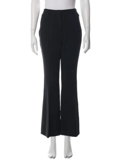 Pre-owned Akris Wool Flared Pants In Black