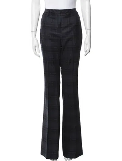 Pre-owned Akris Wool Flared Pants W/ Tags In Blue
