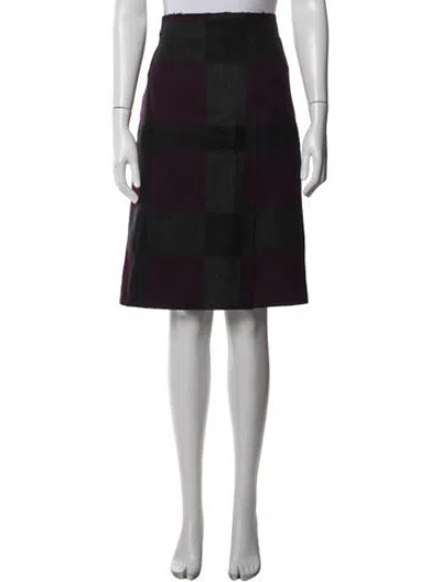 Pre-owned Akris Wool Knee-length Skirt In Black