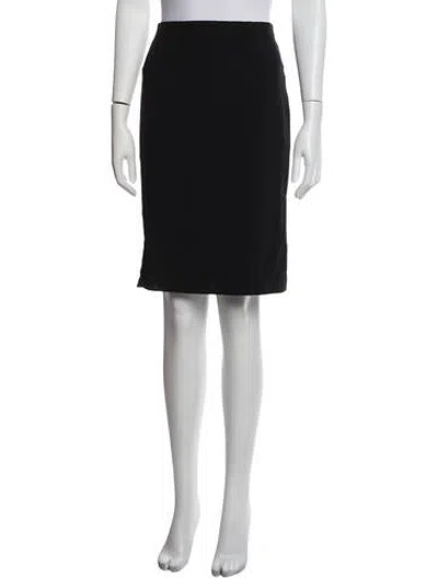 Pre-owned Akris Wool Knee-length Skirt In Blue