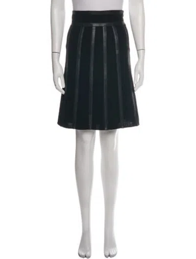 Pre-owned Akris Wool Midi Length Skirt In Black