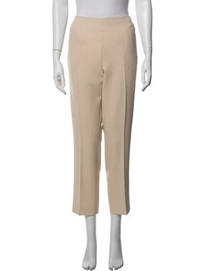 Pre-owned Akris Wool Straight Leg Pants In Neutrals