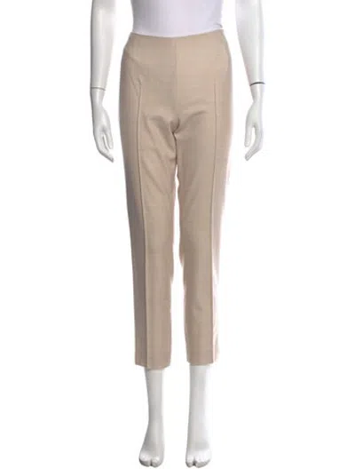 Pre-owned Akris Wool Straight Leg Pants In Neutrals