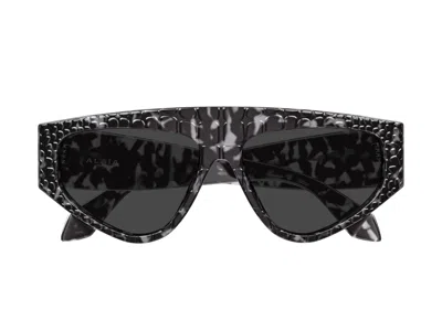 Alaïa Aa0097s Oversized Textured Cat-eye Sunglasses In Multi