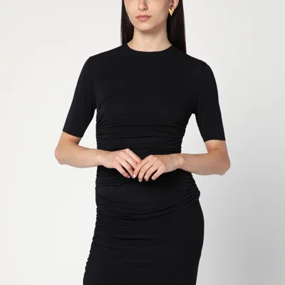 Alaïa Black Fitted T-shirt In Jersey