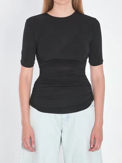 Alaïa Alaia Black Gathered Waist Sweater
