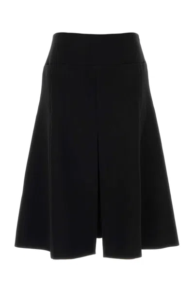 Alaïa Alaia Black Stretch Mini Skirt In Polyester Blend
