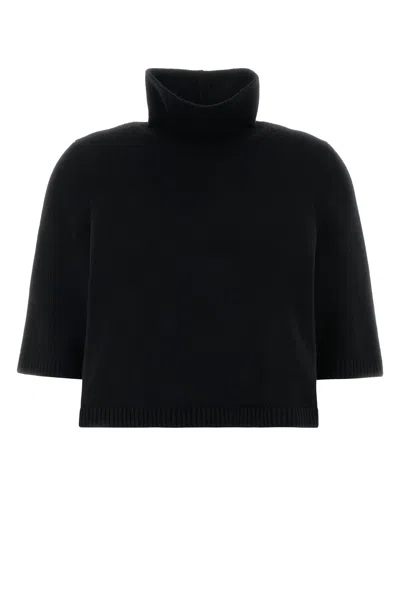 Alaïa Alaia Cashmere-blend Sweater In Black