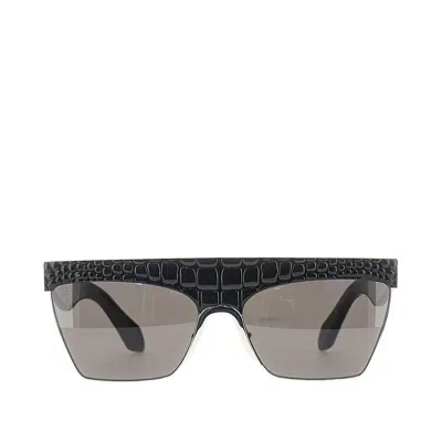 Alaïa Alaia Croco-effect Sunglasses In Yellow
