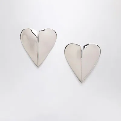 Alaïa Le Coeur Mini Earrings Silver