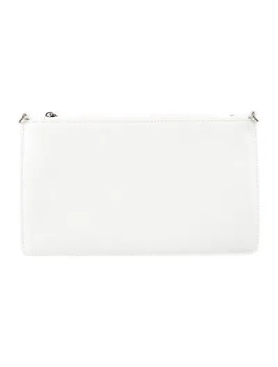 Pre-owned Alaïa Leather Continental Wallet In White