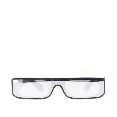 Alaïa Alaia Rectangular Shield Sunglasses In White