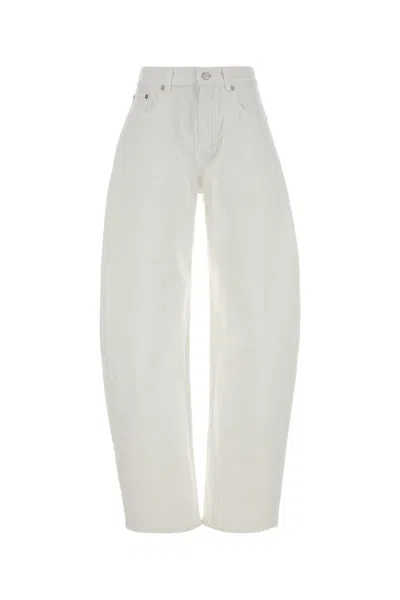 Alaïa Alaia Round Pants Light White Denim