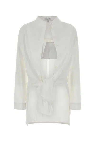 Alaïa Alaia Shirt Set Cotton Poplin In White