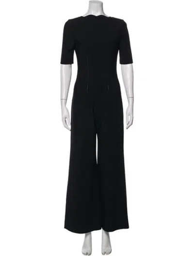 Pre-owned Alaïa Square Neckline Jumpsuit In Black