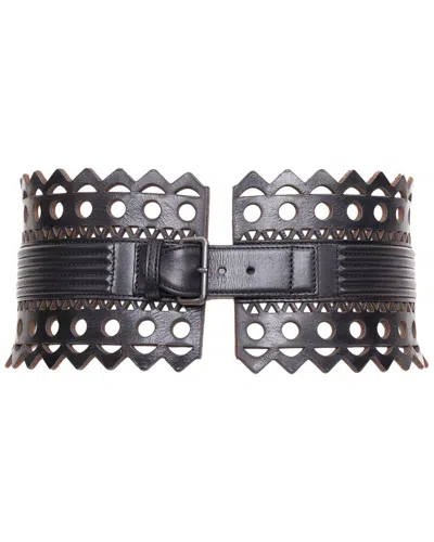 Pre-owned Alaïa Vienne Leather Corset Belt (authentic Pre-loved)