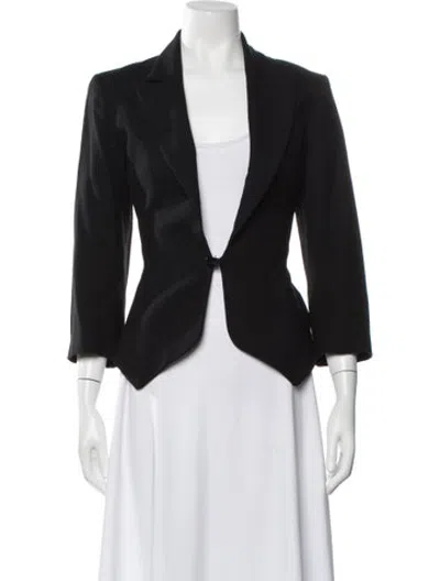 Pre-owned Alaïa Vintage 1991 Blazer In Black