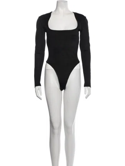 Pre-owned Alaïa Vintage 1993 Bodysuit In Black
