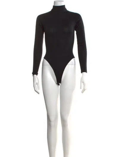 Pre-owned Alaïa Vintage Late 1980's - Early 1990's Bodysuit In Black