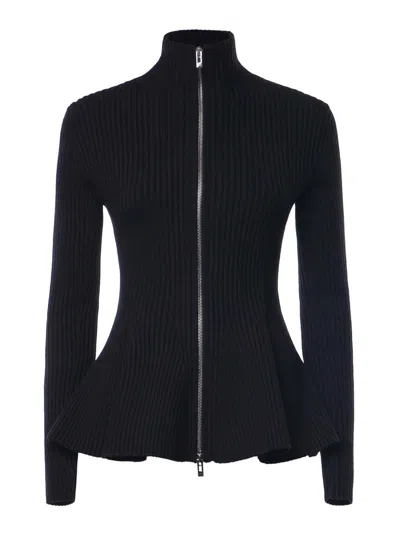 Alaïa Wool-blend Cardigan In Black