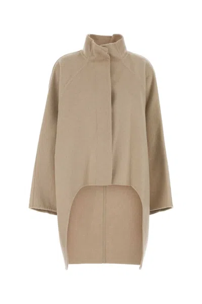 Alaïa Alaia-inspired Asymmetric Double-face Cashmere Jacket In Neutral