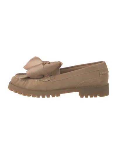 Pre-owned Alameda Turquesa Suede Loafers In Neutrals