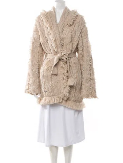 Pre-owned Alanui Alpaca Patterned Sweater In Neutrals
