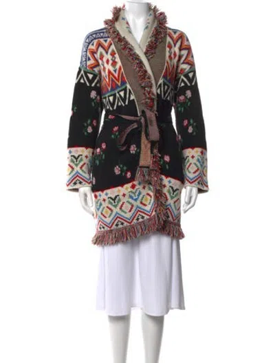 Pre-owned Alanui Cashmere Patterned Sweater In Multicolor