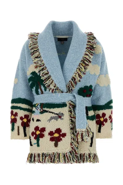 Alanui Printed Wool-blend Cardigan For Women