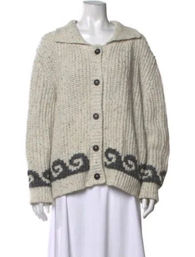 Pre-owned Alanui Wool Patterned Sweater In Neutrals