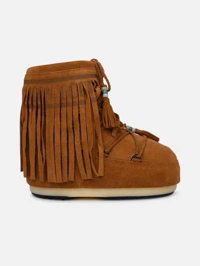 Alanui X Moon Boot Icon Low In Suede Beige