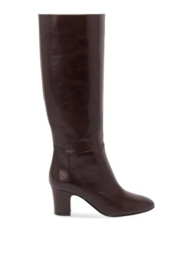 Alberta Ferretti Alberta Ferreti Brown Leather Knee-high Boots