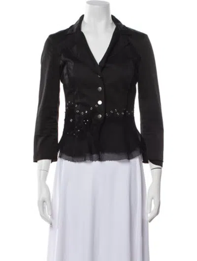 Pre-owned Alberta Ferretti Blazer In Black