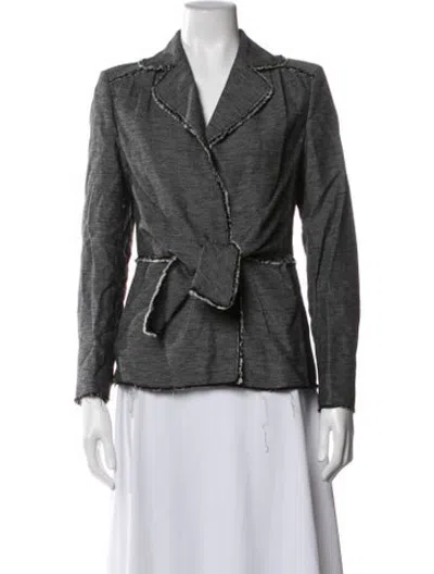 Pre-owned Alberta Ferretti Blazer In Grey